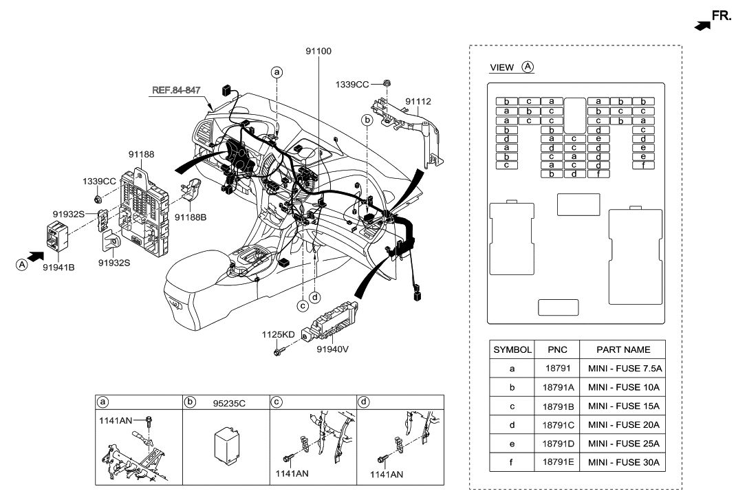 Hyundai 91161-B8184 Wiring Assembly-Main