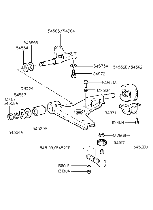 Hyundai 54557-241A0 Washer-Lower Arm Mounting Shaft