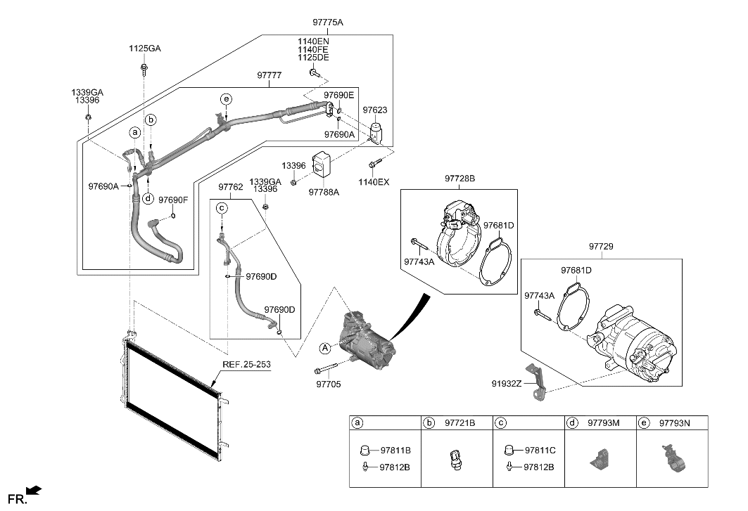 Hyundai 97777-L5000 Tube Assembly-Suction & Liquid