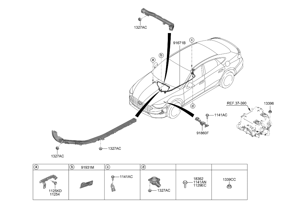 Hyundai 91862-L5010 Wiring Assembly-T/M Gnd