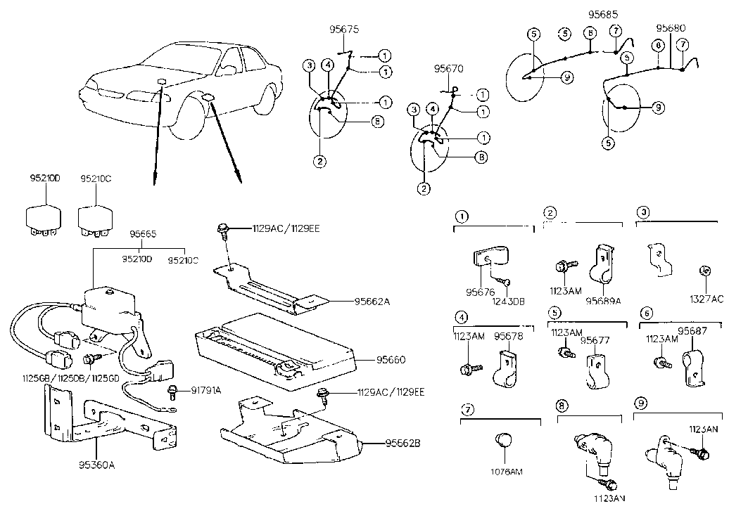 Hyundai 95685-34001 Sensor-Abs Rear Wheel ,RH