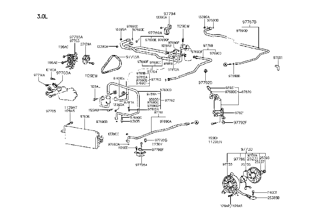 Hyundai 97703-34500 Bracket-Compressor Stay