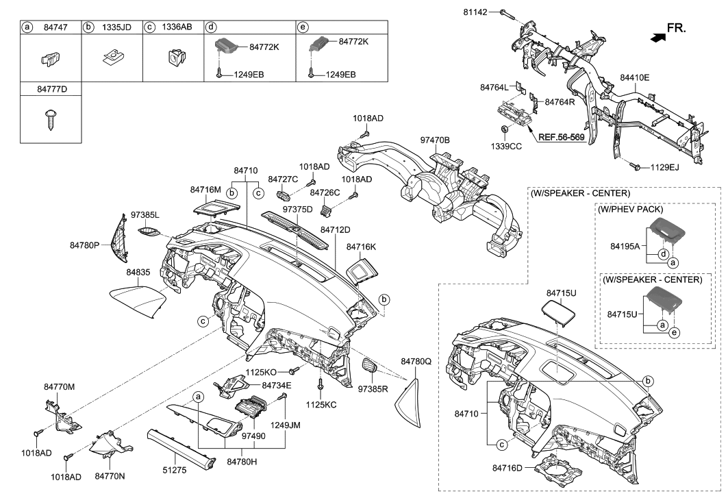 Hyundai 84770-C1AA0-TGG Cover-C/PAD Ctr LWR LH