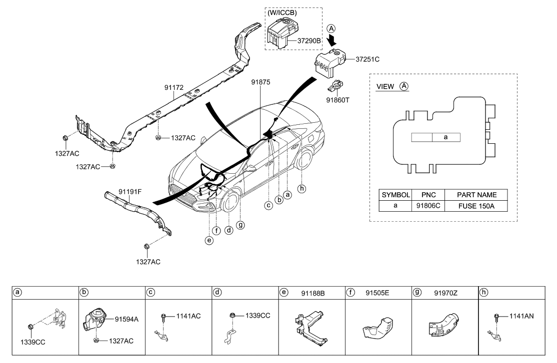 Hyundai 91971-E6030 Protector-Wiring