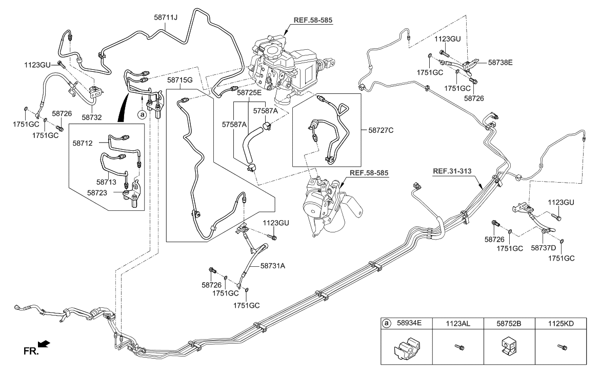 Hyundai 58727-M9000 Tube Assembly