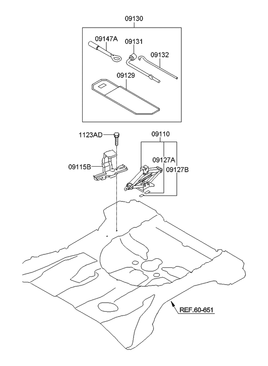 Hyundai 09115-2S000 Bracket-Jack Mounting,Front