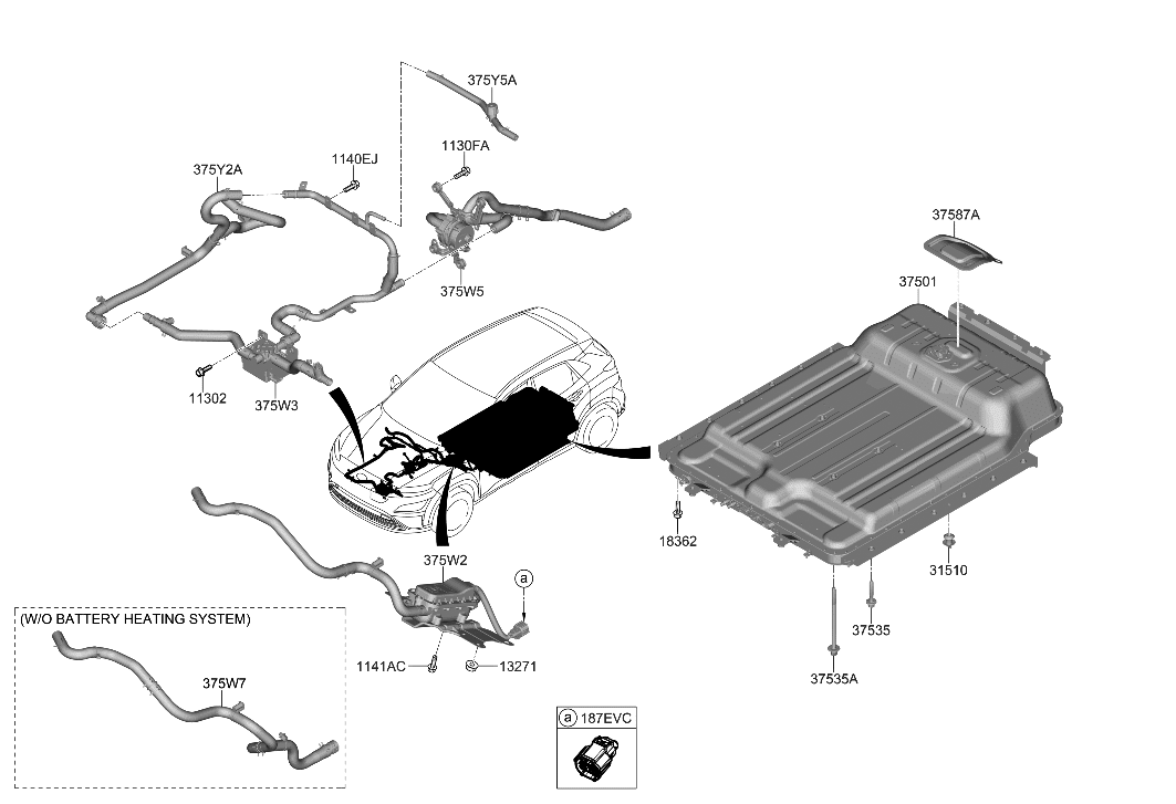 37535-Q4060 Genuine Hyundai BOLT & WASHER ASSY