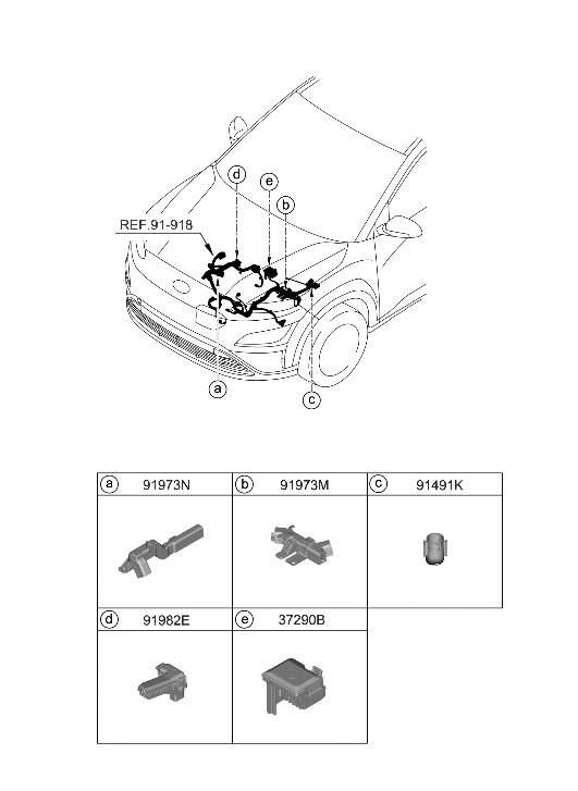 Hyundai 91961-K4020 Protector-Wiring