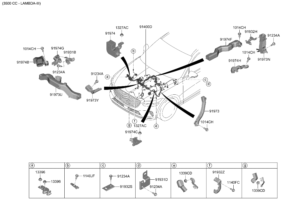 Hyundai 91961-AR100 PROTECTOR-WIRING