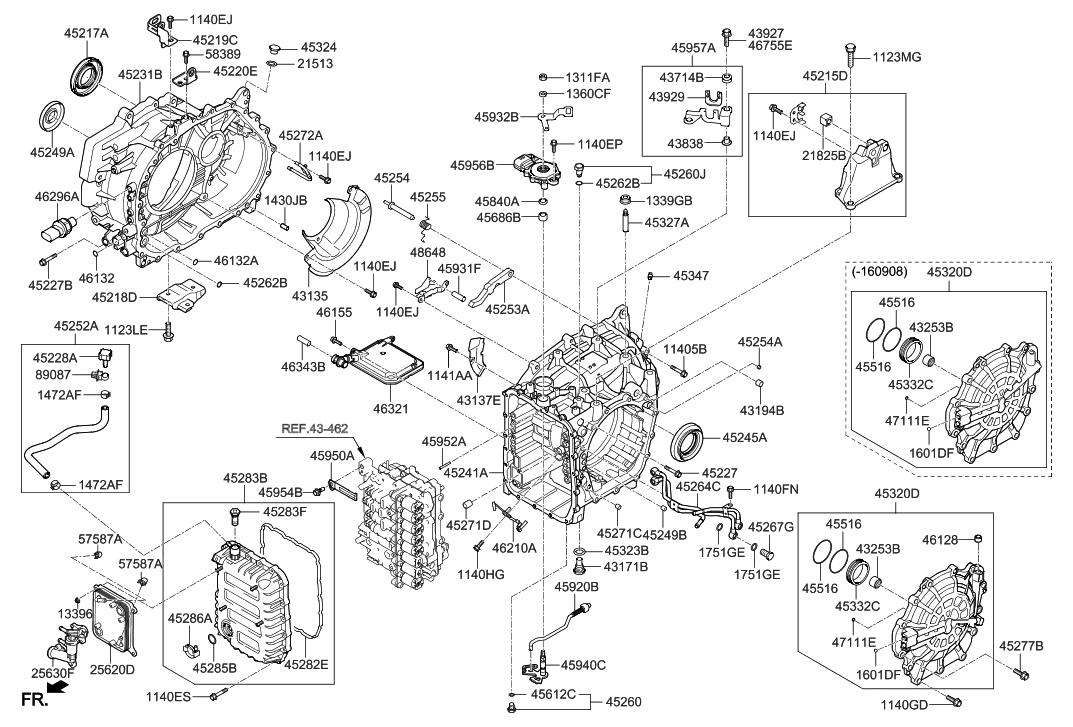 Hyundai 45211-3D601 Bracket Assembly-Transmission Support