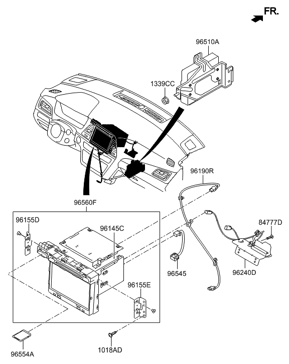 Hyundai 96240-C1000 Wireless Antenna Assembly