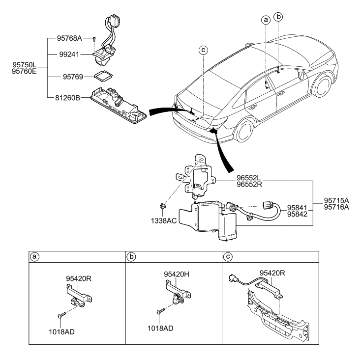 Hyundai 95822-E61AS Bracket,RH