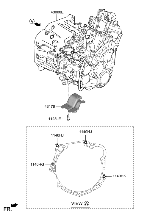 Hyundai 43000-32AB5 Transmission Assembly-Manual