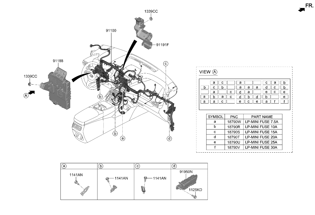 Hyundai 91110-S2692 WIRING ASSY-MAIN