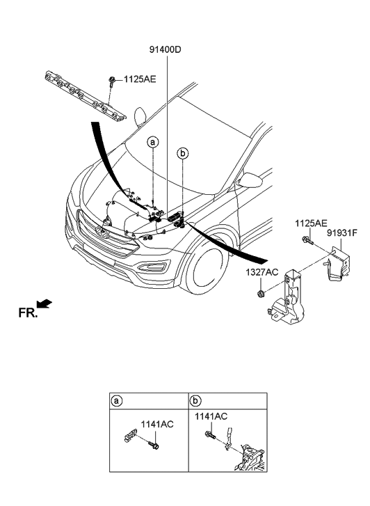 Hyundai 91410-4Z020 Wiring Assembly-Control