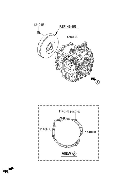 Hyundai 00268-3BKB0 Reman Automatic Transmission Assembly