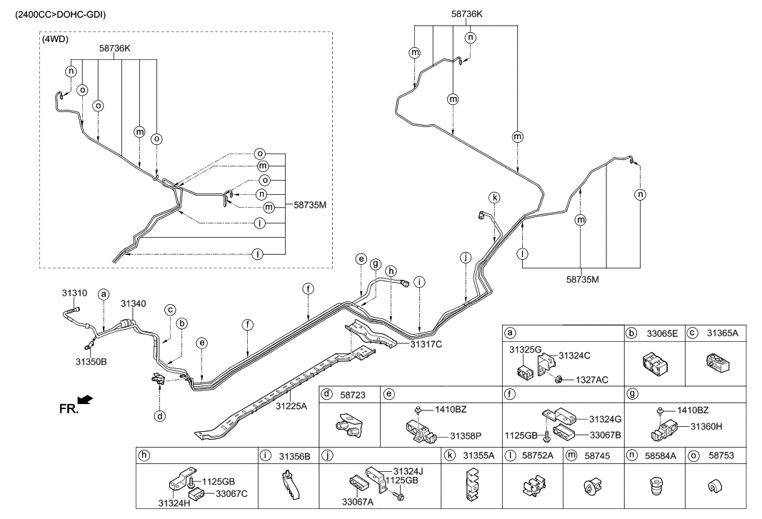 Hyundai 33067-4Z200 Clip-LPG Tube Mounting