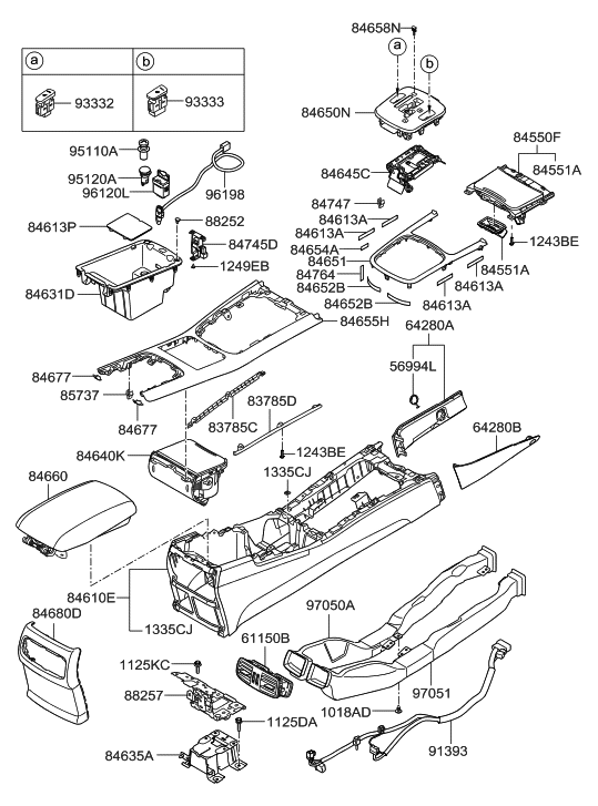 Hyundai 84555-3M000 Housing-Ash Tray