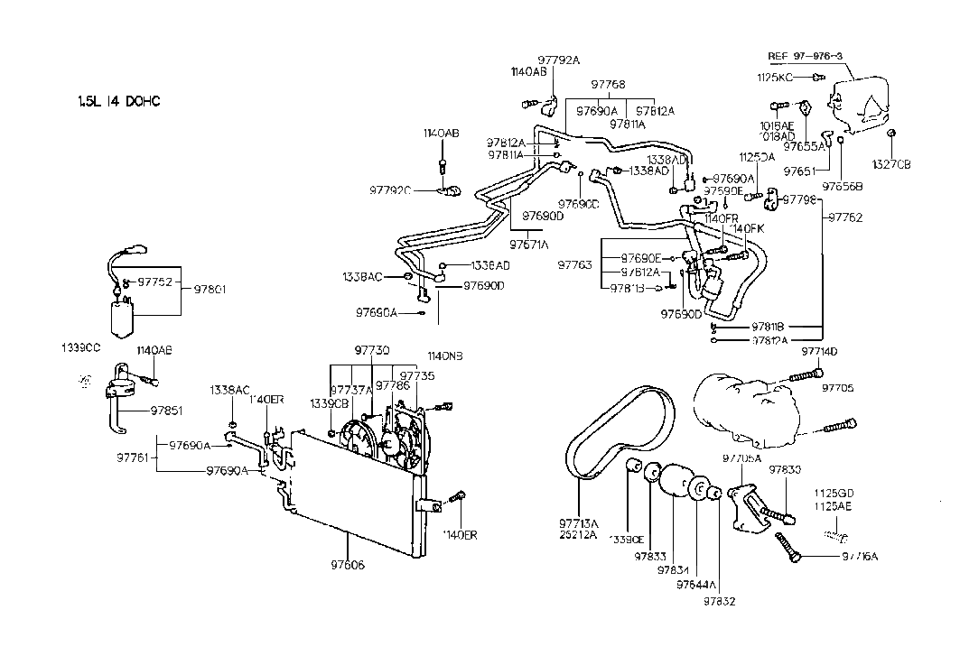 Hyundai 97796-22000 Clip-Liquid Tube Mounting