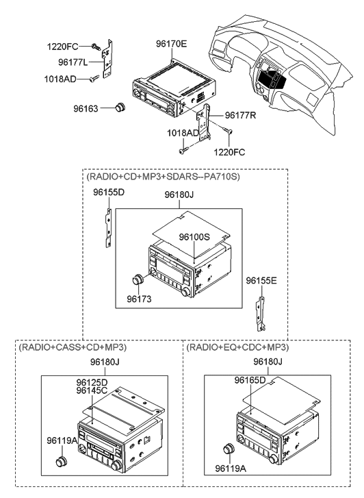 Hyundai 96145-2E010 Deck Assembly-Disc