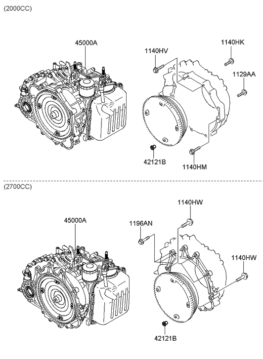Hyundai 00268-39611 Reman Automatic Transmission Assembly