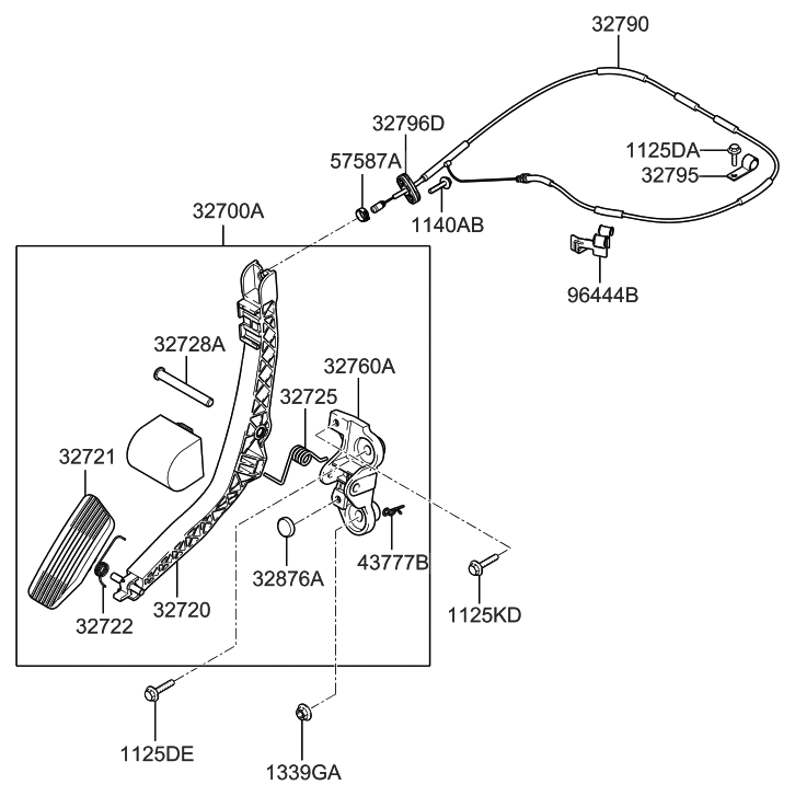 Hyundai 32760-2E100 Bracket