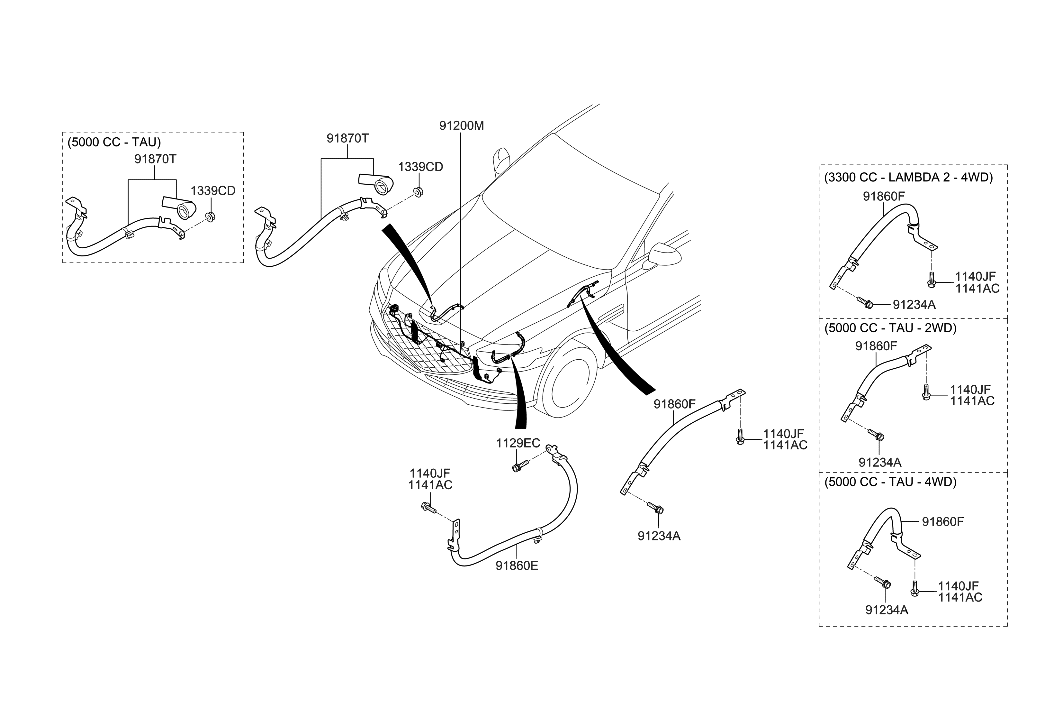 Hyundai 91815-D2040 Wiring Assembly-Fem