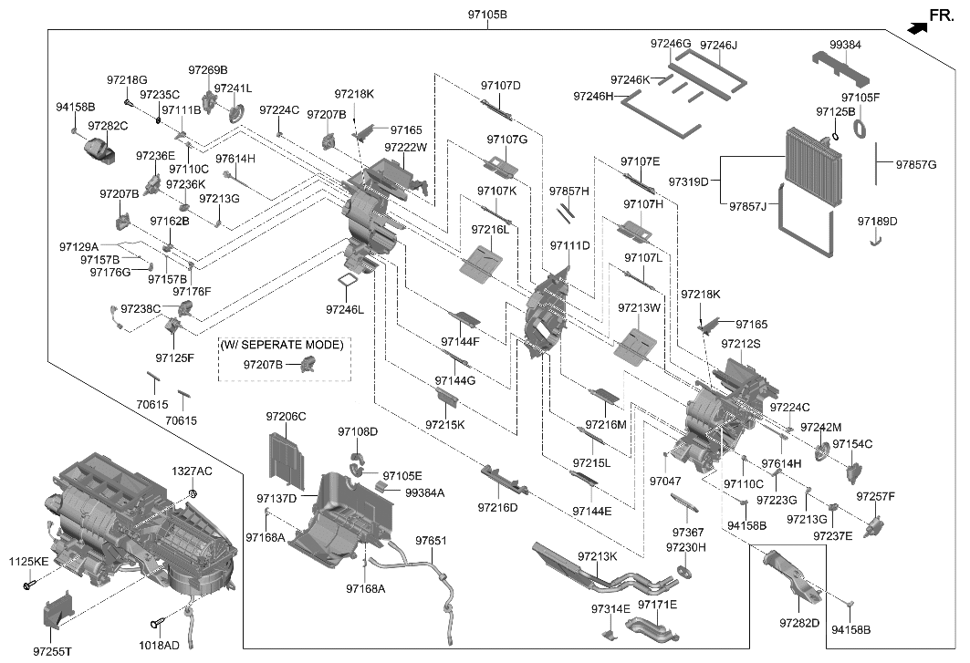 Hyundai 97186-B1000 Arm-Temperature Door