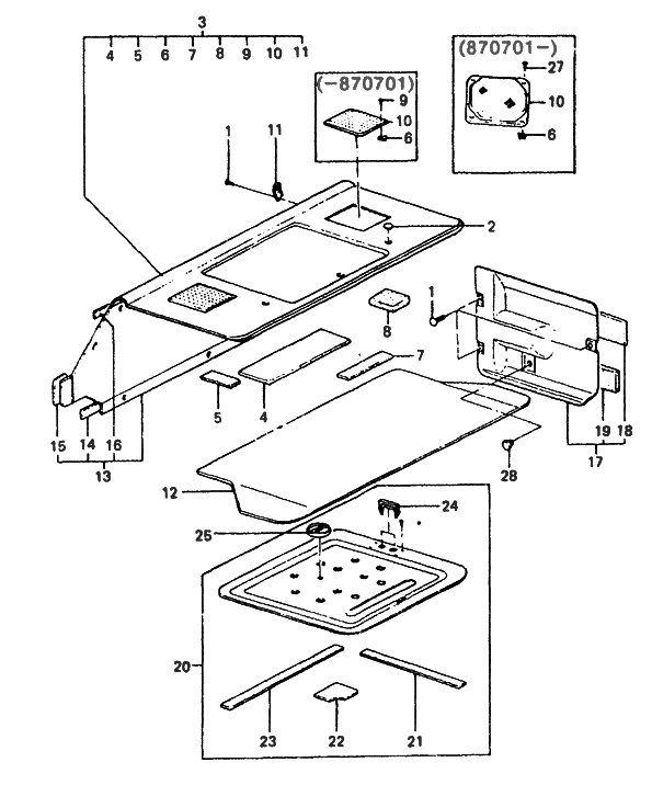 Hyundai 85610-21050-EB Trim Assembly-Package Tray