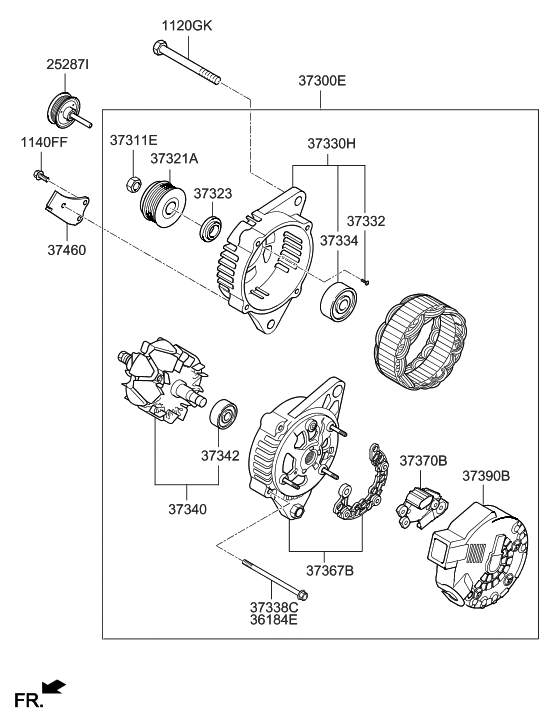 Hyundai 37340-25700 Rotor Assembly