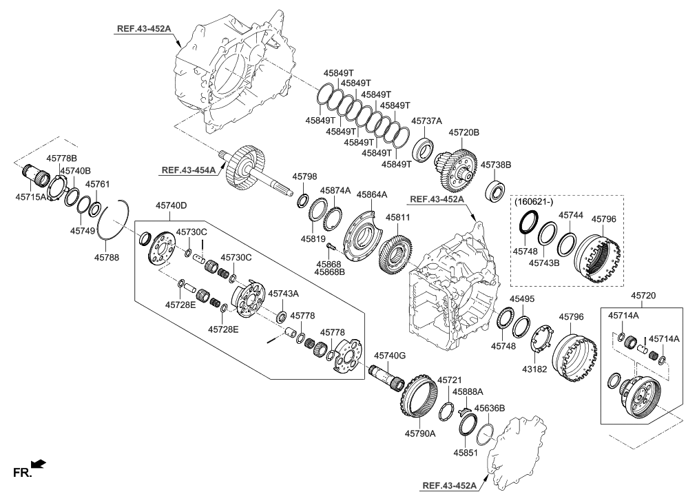 Hyundai 45720-26024 Gear Kit-Automatic Transaxle Transfer Driven