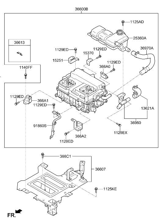 Hyundai 36600-2B186 HPCU Reservoir Module