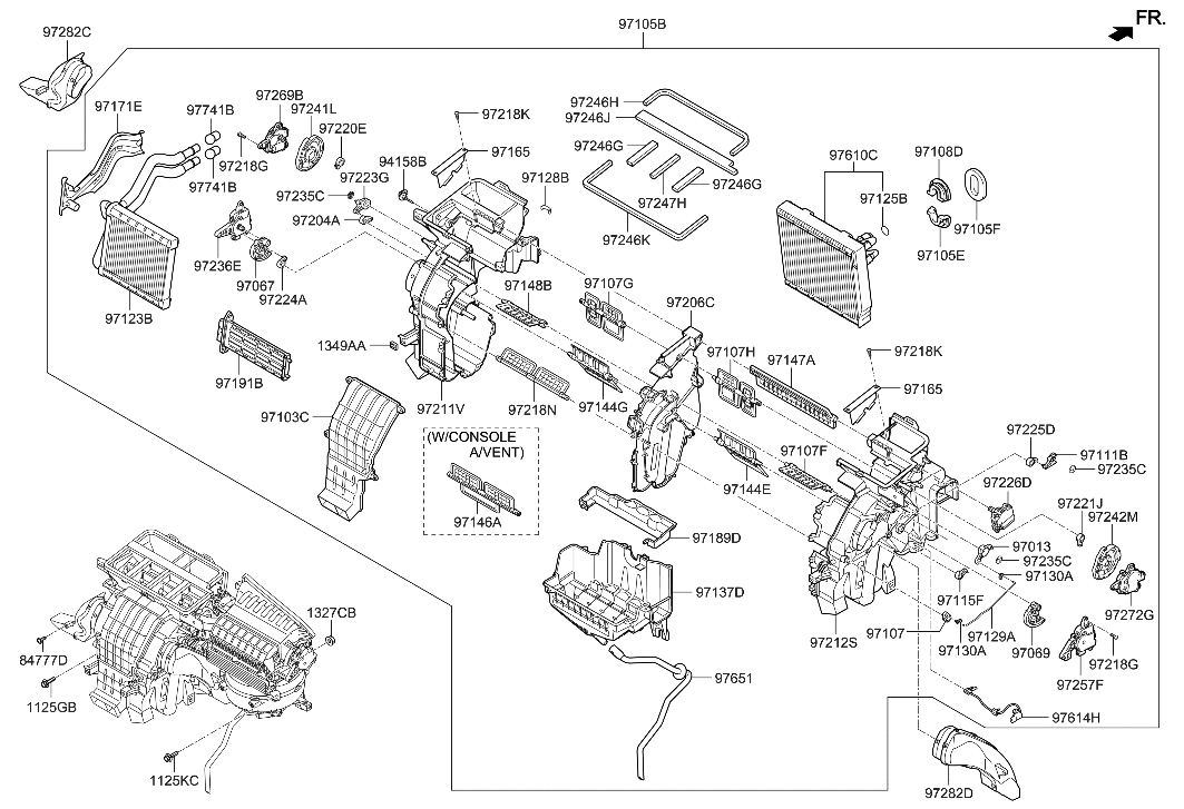 Hyundai 97139-G2001 EVAPORATOR ASSY