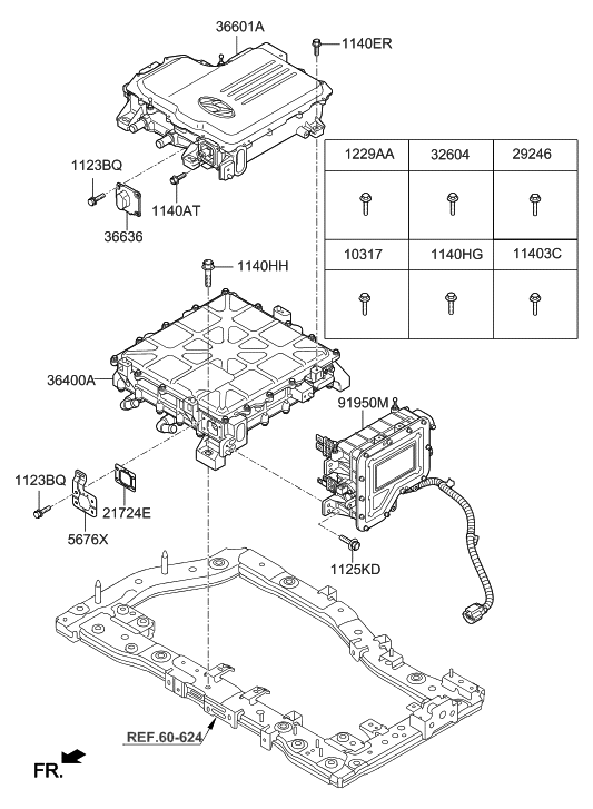 Hyundai 91950-G7100 Junction Box Assembly-High Voltage