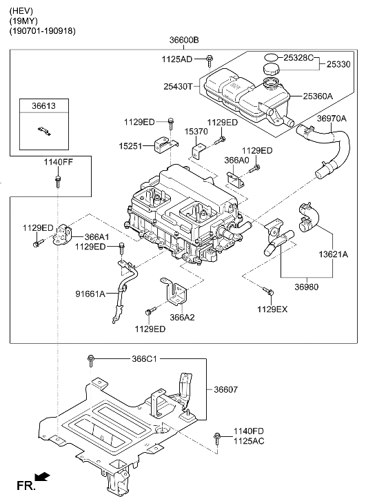 Hyundai 36600-2B532 HPCU Reservoir Module