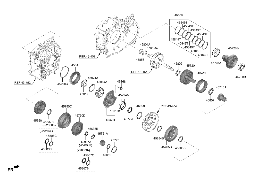 Hyundai 45720-4G600 Gear Kit-Ata Transfer Driven