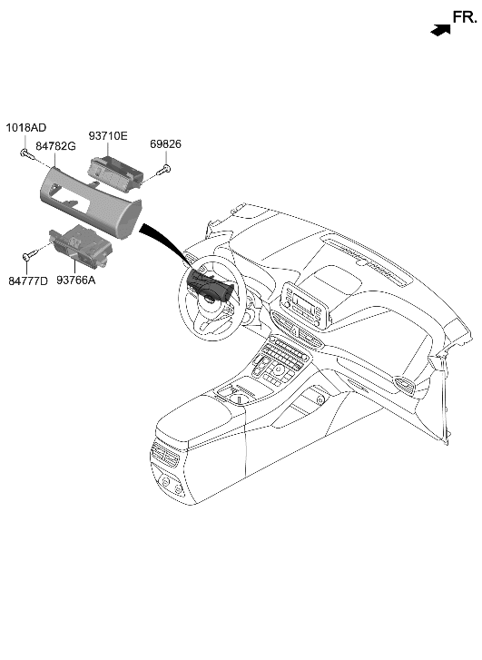 Hyundai 93766-CL000-NNB SW ASSY-EPB