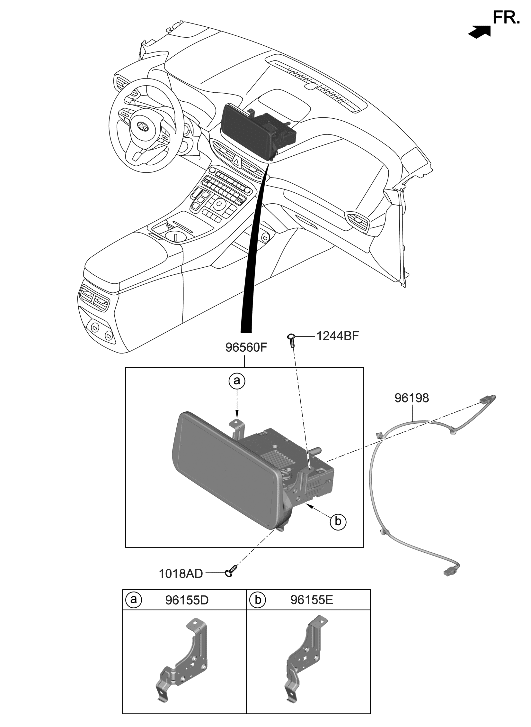 Hyundai 96560-CL530-RET Head Unit Assembly-Avn