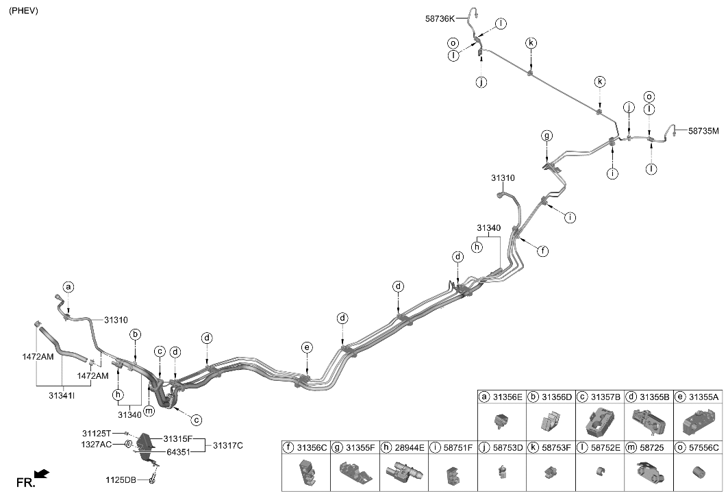 Hyundai 58771-JI100 RUBBER-CLIP