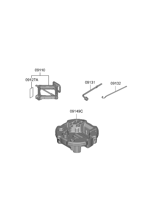 Hyundai 09127-1C000 Label