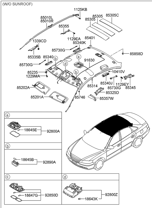 Hyundai 85340-3L010-QS Handle Assembly-Roof Assist Rear,L