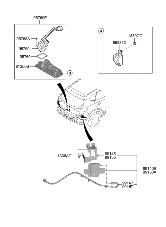 Hyundai 95824-D3700 Wiring-EXTENTION,RH