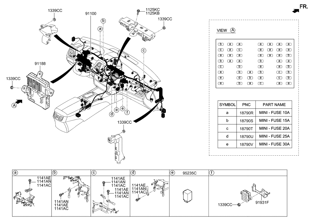 Hyundai 91124-B1242 Wiring Assembly-Main