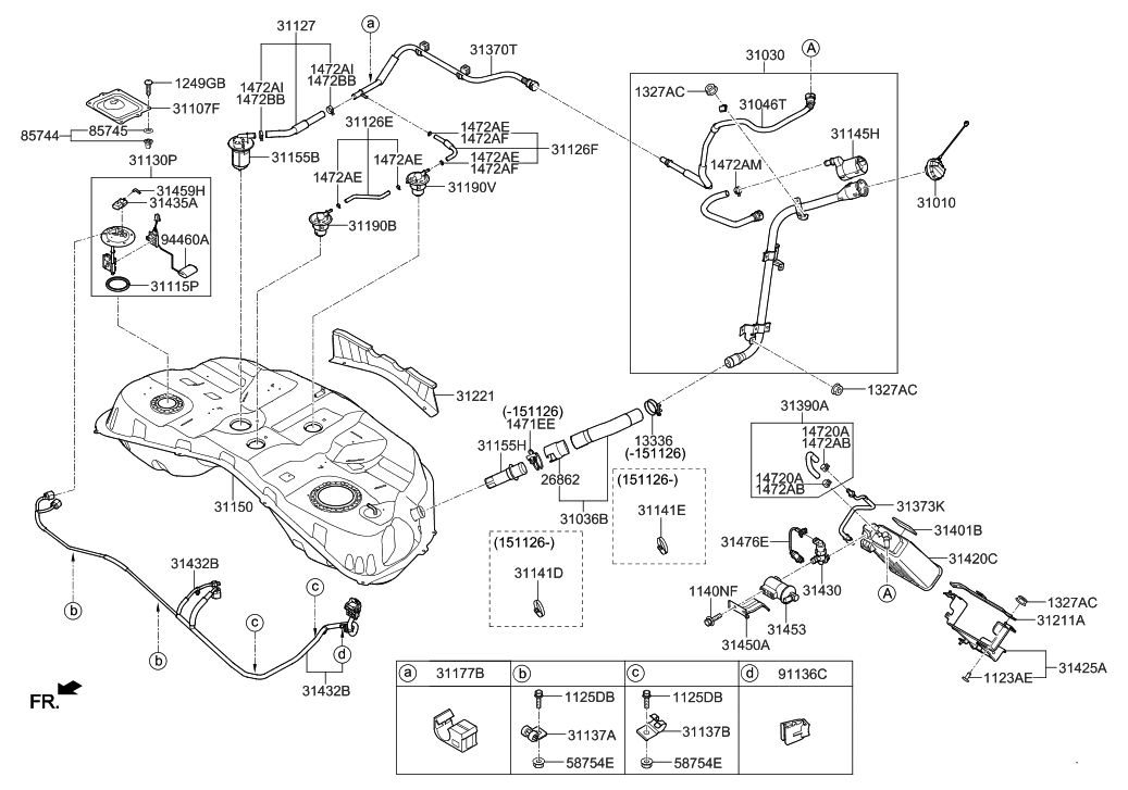 Hyundai 91131-B1000 Clip-Wiring