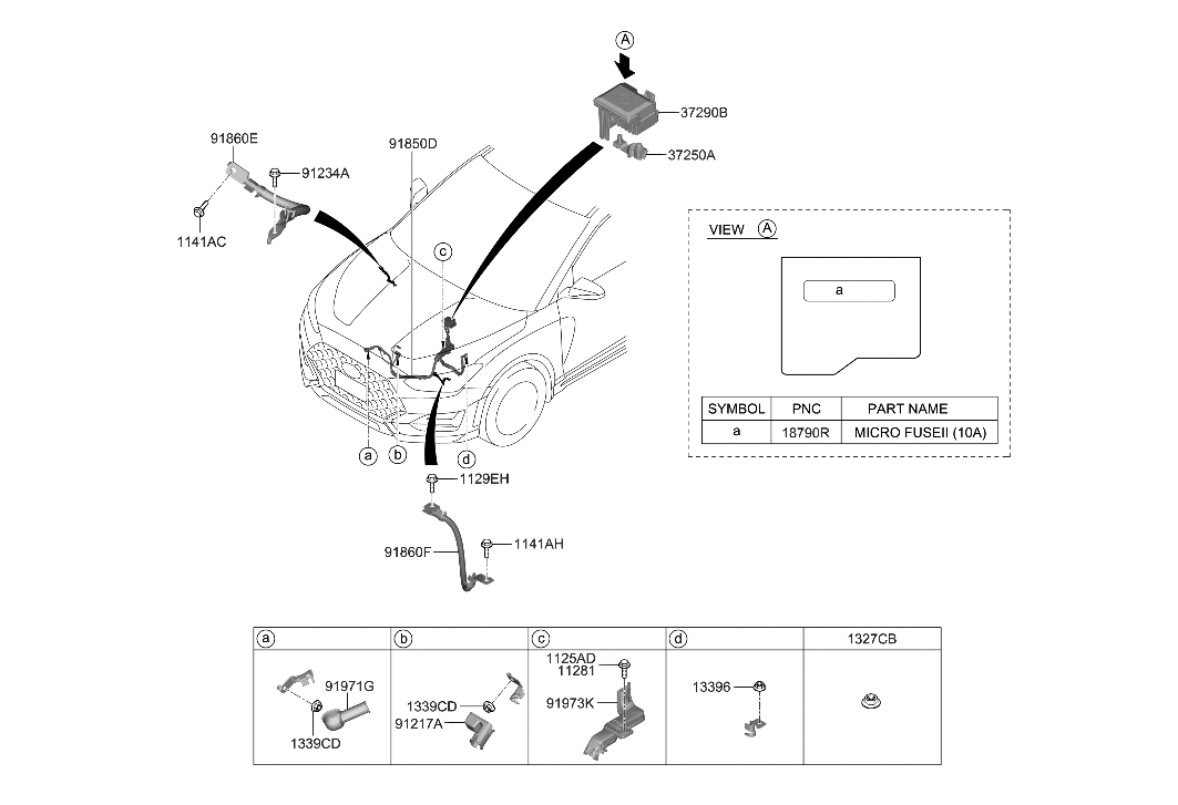 Hyundai 91961-K9800 Protector-Wiring