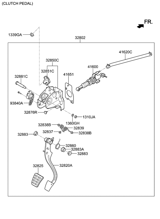 Hyundai 32850-G3400 Member Assembly-Clutch