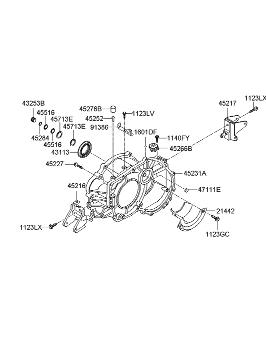 Hyundai 45231-23501 Housing-Converter