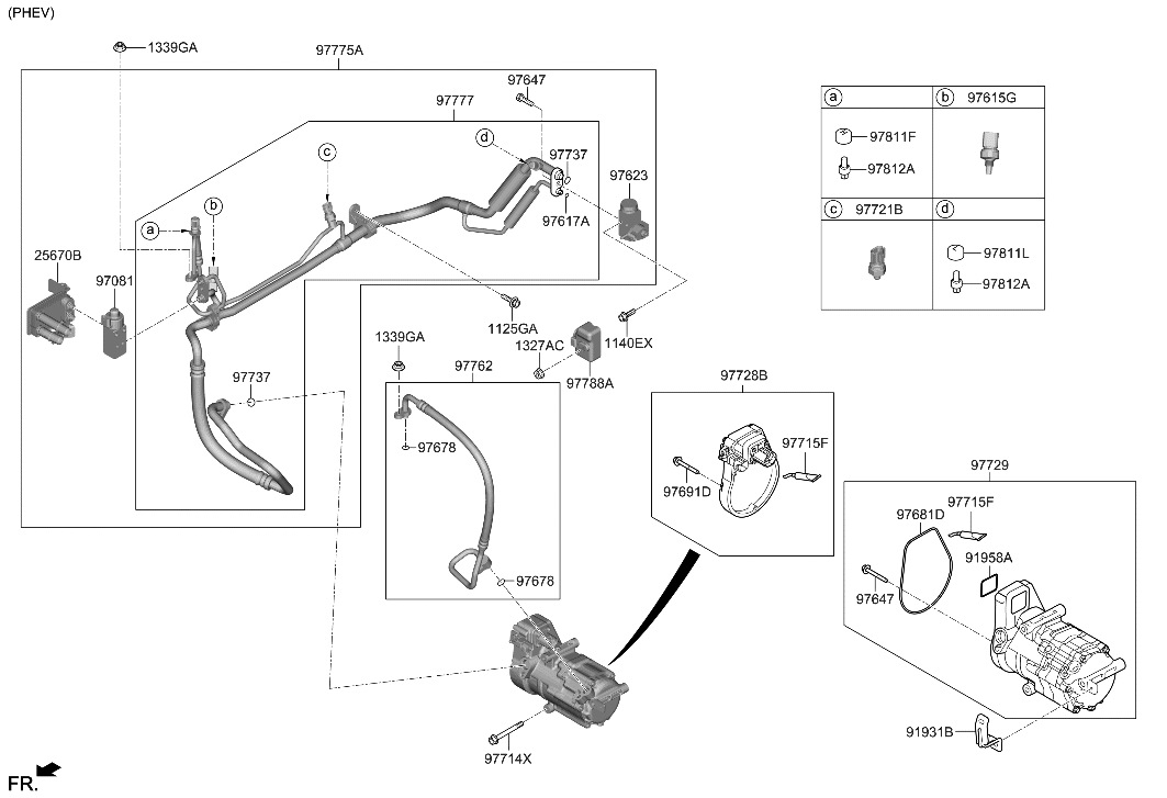 Hyundai 97728-P0100 INVERTER KIT-COMPRESSOR