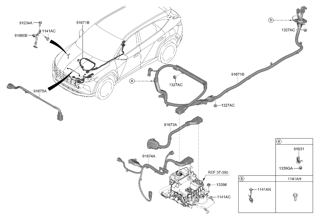 Hyundai 91931-P0000 Bracket-Wiring MTG