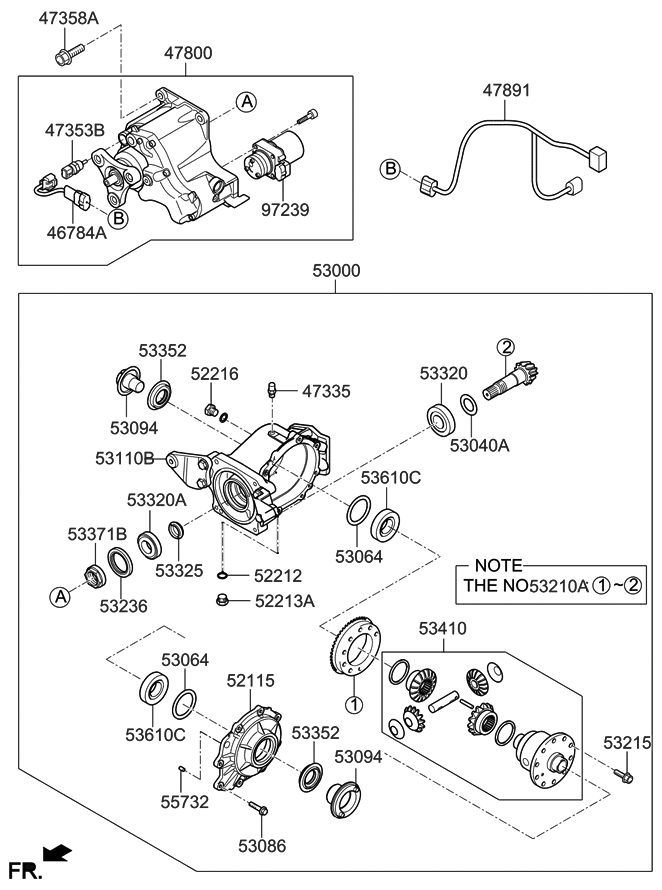 Hyundai 53020-3B700 Case Assembly-Differential